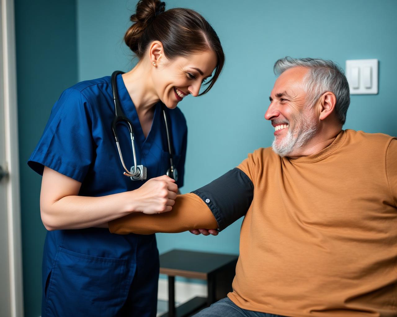 Healthcare professionals collaborating during a discovery interview